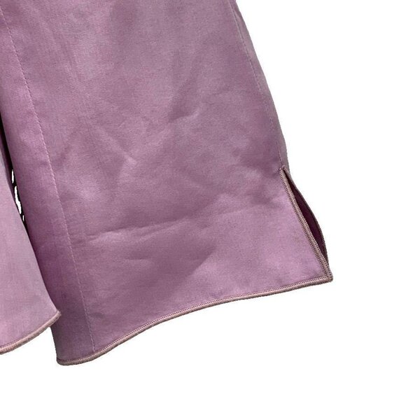 Elegant Giorgio Armani Women's Silk Blazer With 3/4 Sleeves & Illusion Back - Picture 4 of 8